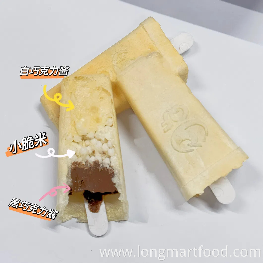 Popsicle-Shaped Filled Ice Cream Candy Candy Biscuit and Chocolate